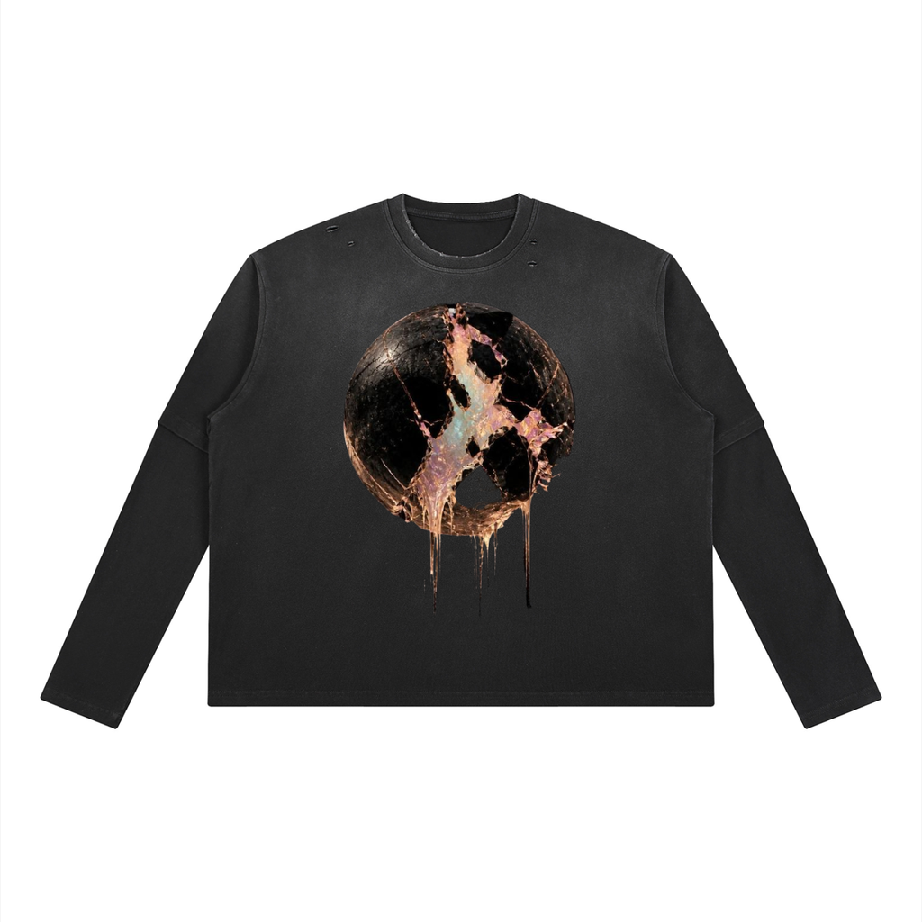Unisex Vintage Wash Layered T-Shirt