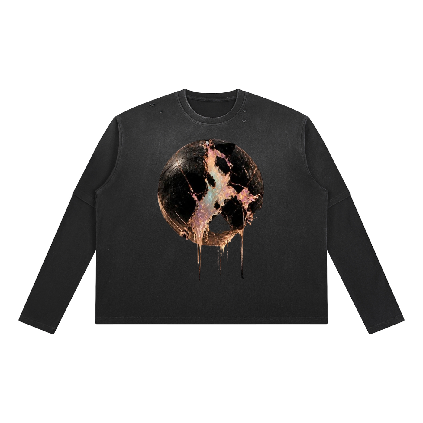 Unisex Vintage Wash Layered T-Shirt