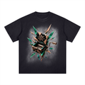 Square Patch Monkey Washed T-Shirt