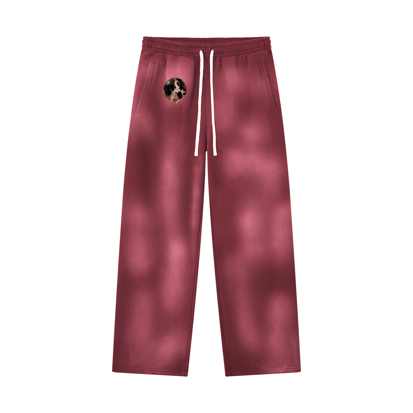 Unisex Sunfade Wide Leg Fleece Sweatpants