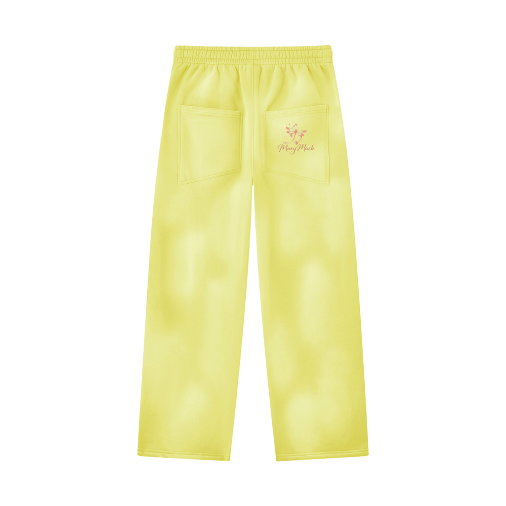 Unisex Sunfade Wide Leg Fleece Sweatpants