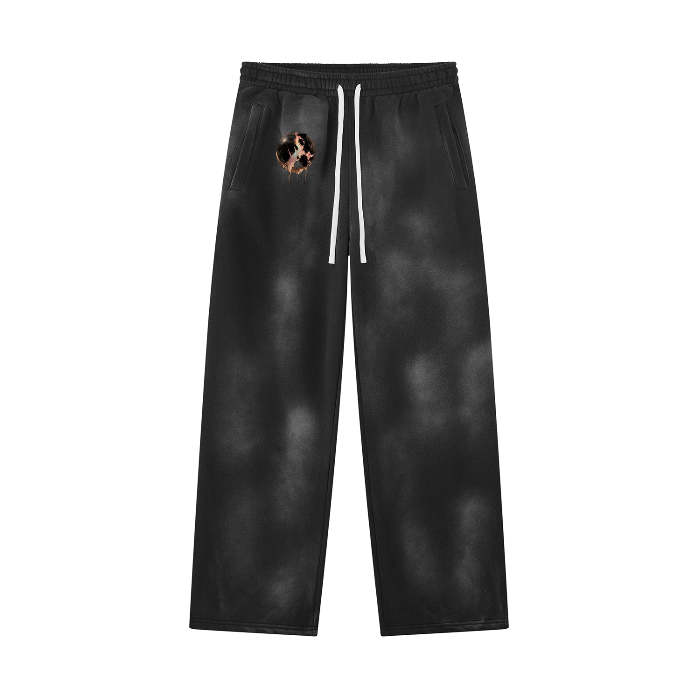Unisex Sunfade Wide Leg Fleece Sweatpants