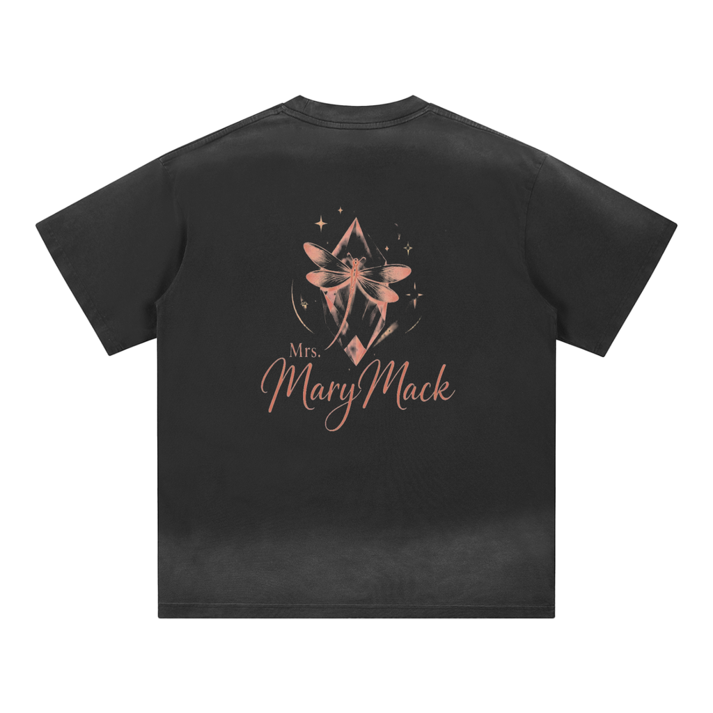 Petite Crew Neck Sunfade Edge T-Shirt