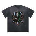 Hand-Frayed Sunfade Paint Splatter T-Shirt