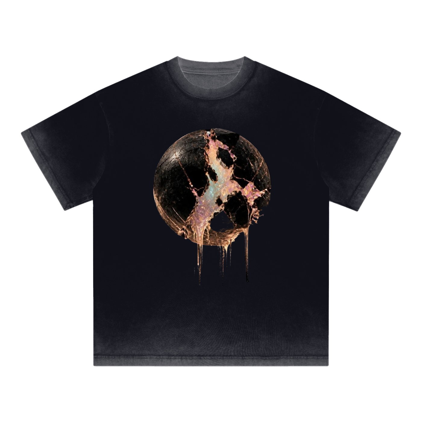 Reverse Dyed Loose Cotton T-Shirt