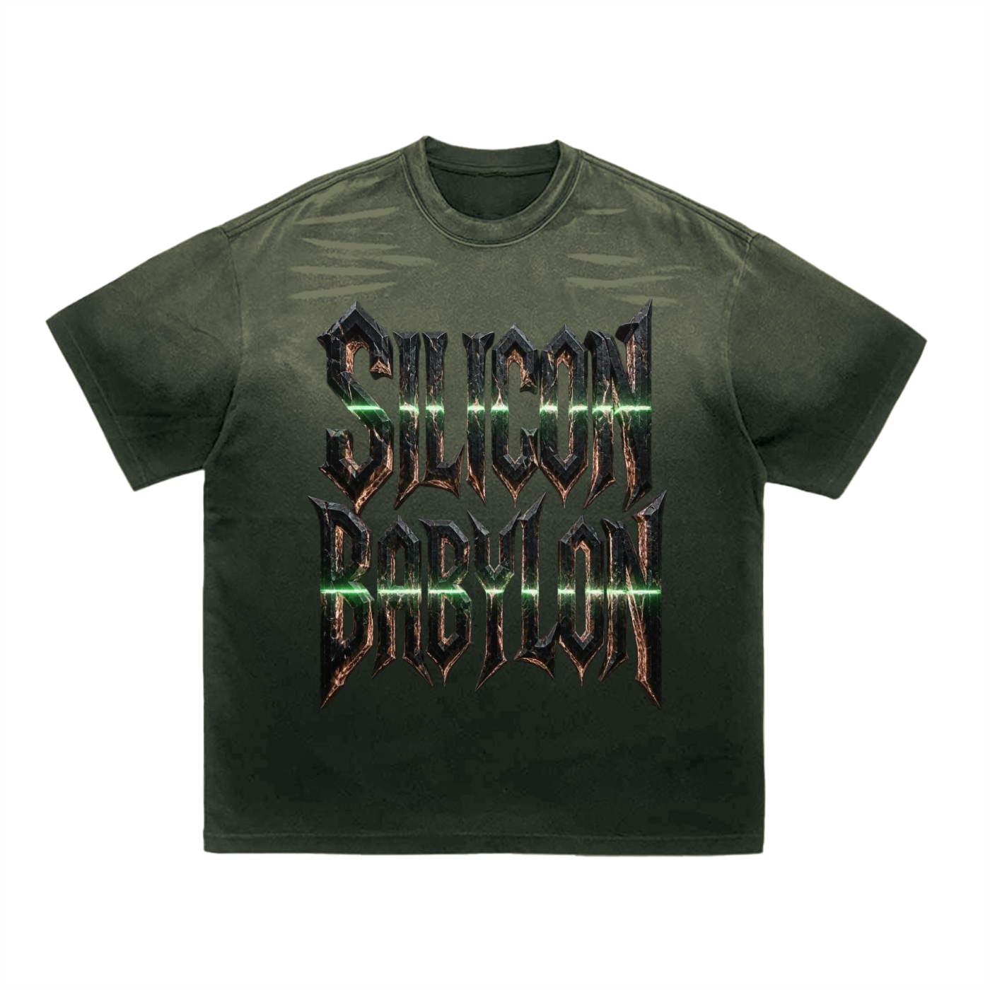 Tiger Stripe Gradient Washed T-Shirt