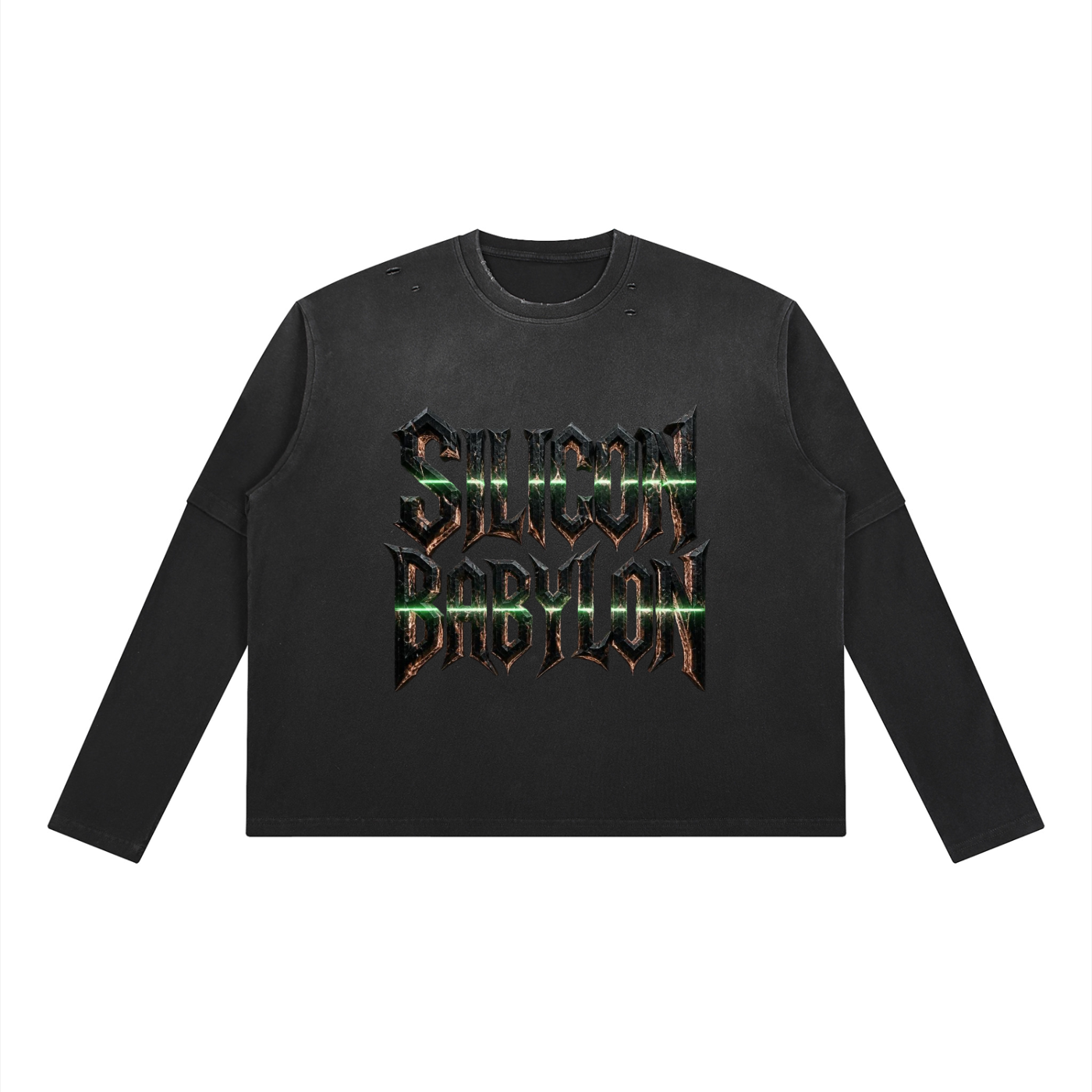 Unisex Vintage Wash Layered T-Shirt
